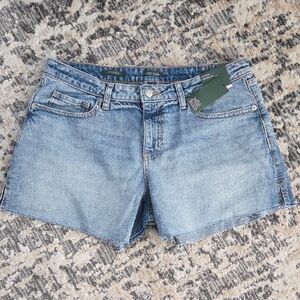 Mid-Rise Midi Denim Shorts NWT Wild Fable Sz 12